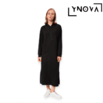 Robe longue à capuche