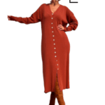 Robe Cardigan à boutons