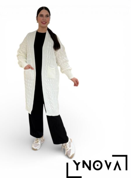 Cape Tricotée Oversize Femme - Image 3